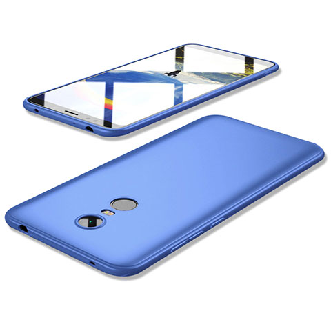 Custodia Silicone Ultra Sottile Morbida Cover S02 per Xiaomi Redmi 5 Plus Blu