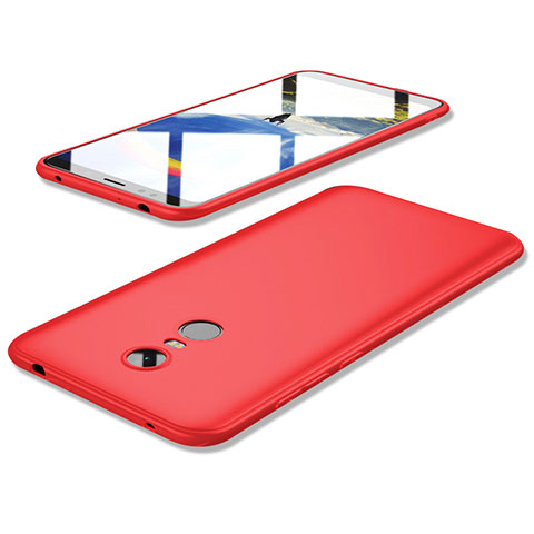 Custodia Silicone Ultra Sottile Morbida Cover S02 per Xiaomi Redmi 5 Plus Rosso