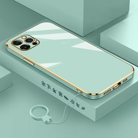 Custodia Silicone Ultra Sottile Morbida Cover S03 per Apple iPhone 13 Pro Verde