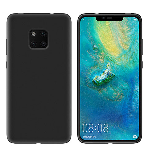 Custodia Silicone Ultra Sottile Morbida Cover S03 per Huawei Mate 20 Pro Nero