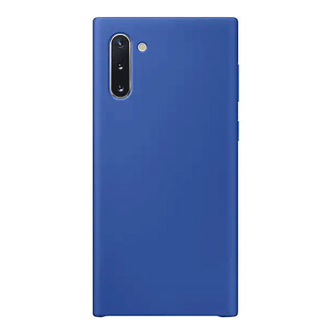 Custodia Silicone Ultra Sottile Morbida Cover S03 per Samsung Galaxy Note 10 Blu