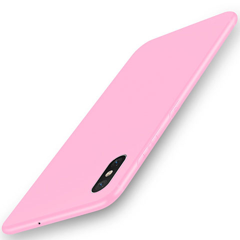 Custodia Silicone Ultra Sottile Morbida Cover S03 per Xiaomi Mi 8 Pro Global Version Rosa