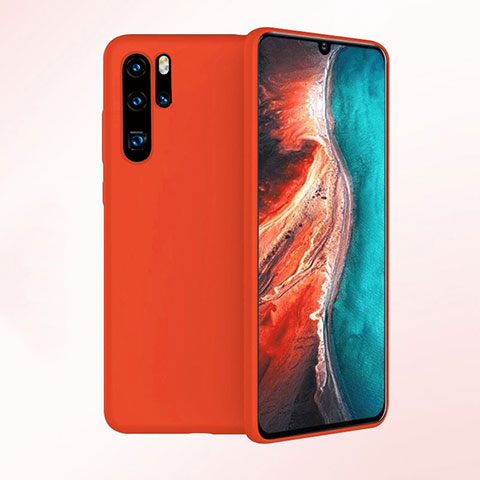 Custodia Silicone Ultra Sottile Morbida Cover S04 per Huawei P30 Pro Rosso