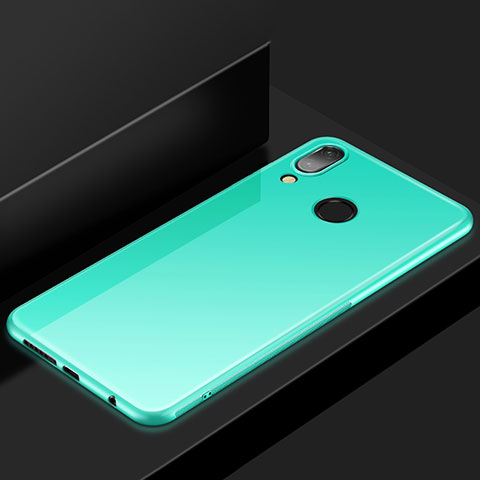 Custodia Silicone Ultra Sottile Morbida Cover S05 per Huawei Nova 3e Ciano