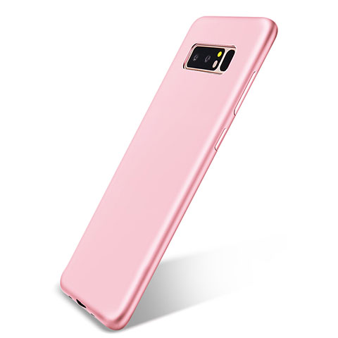 Custodia Silicone Ultra Sottile Morbida Cover S05 per Samsung Galaxy Note 8 Duos N950F Rosa