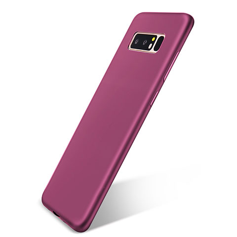 Custodia Silicone Ultra Sottile Morbida Cover S05 per Samsung Galaxy Note 8 Viola