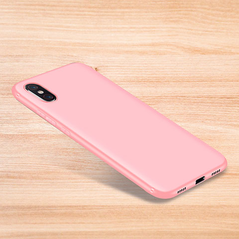 Custodia Silicone Ultra Sottile Morbida Cover S06 per Xiaomi Mi 8 Explorer Rosa