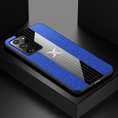 Custodia Silicone Ultra Sottile Morbida Cover X01L per Samsung Galaxy Note 20 Ultra 5G Blu