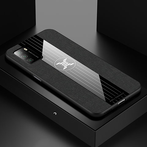 Custodia Silicone Ultra Sottile Morbida Cover X01L per Xiaomi Poco M3 Nero