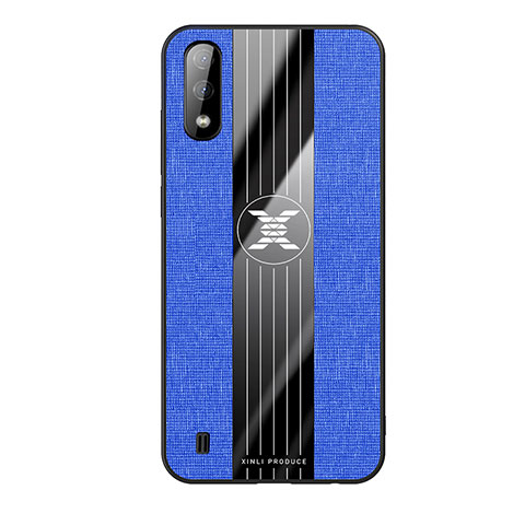 Custodia Silicone Ultra Sottile Morbida Cover X02L per Samsung Galaxy A01 SM-A015 Blu