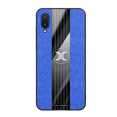 Custodia Silicone Ultra Sottile Morbida Cover X02L per Samsung Galaxy M02 Blu