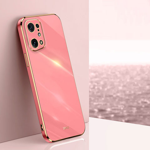 Custodia Silicone Ultra Sottile Morbida Cover XL1 per Oppo Find X5 5G Rosa Caldo