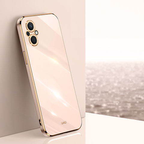 Custodia Silicone Ultra Sottile Morbida Cover XL1 per Oppo Reno7 Z 5G Oro