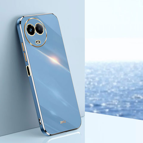 Custodia Silicone Ultra Sottile Morbida Cover XL1 per Realme 11 5G Blu
