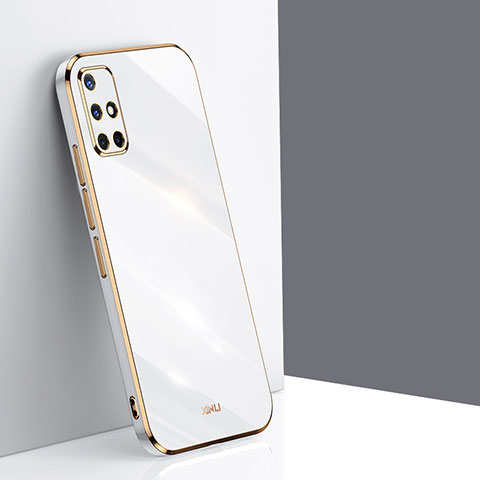 Custodia Silicone Ultra Sottile Morbida Cover XL1 per Samsung Galaxy A51 4G Bianco