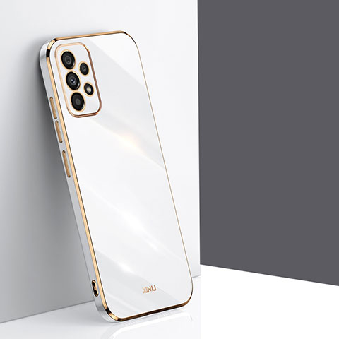 Custodia Silicone Ultra Sottile Morbida Cover XL1 per Samsung Galaxy A53 5G Bianco