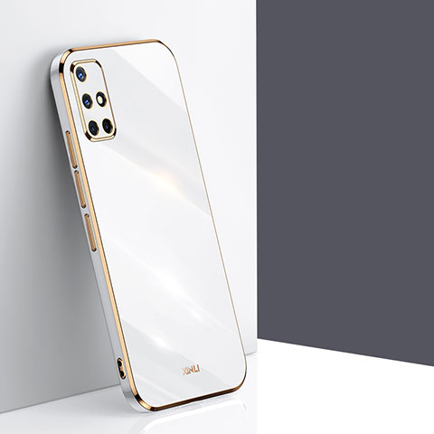 Custodia Silicone Ultra Sottile Morbida Cover XL1 per Samsung Galaxy A71 5G Bianco