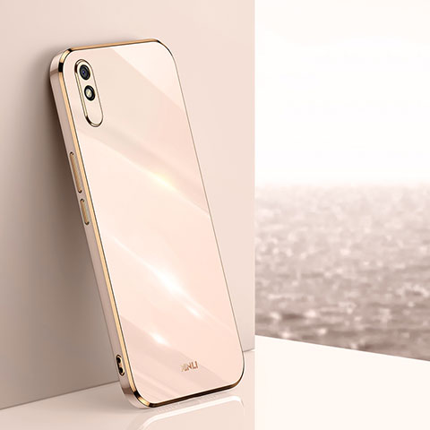 Custodia Silicone Ultra Sottile Morbida Cover XL1 per Xiaomi Redmi 9i Oro