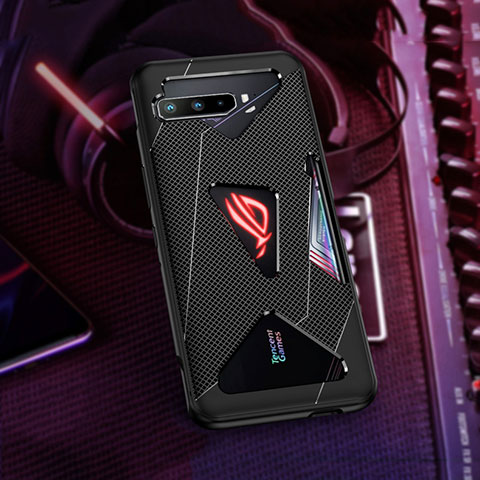 Custodia Silicone Ultra Sottile Morbida Cover ZJ1 per Asus ROG Phone 3 Nero