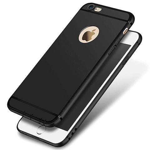 Custodia Silicone Ultra Sottile Morbida per Apple iPhone 6S Nero