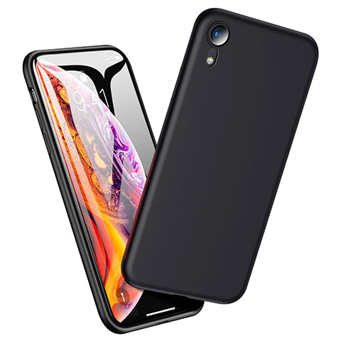 Custodia Silicone Ultra Sottile Morbida per Apple iPhone XR Nero