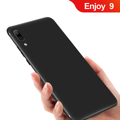 Custodia Silicone Ultra Sottile Morbida per Huawei Enjoy 9 Nero