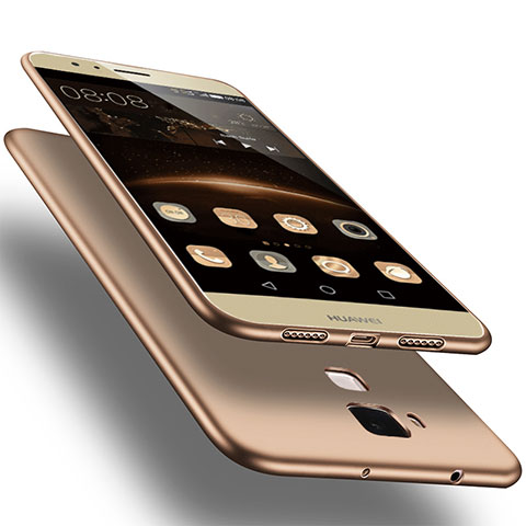 Custodia Silicone Ultra Sottile Morbida per Huawei G7 Plus Oro
