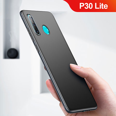 Custodia Silicone Ultra Sottile Morbida per Huawei P30 Lite XL Nero