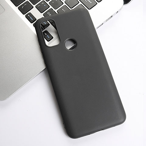 Custodia Silicone Ultra Sottile Morbida per Motorola Moto G Pure Nero