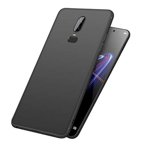 Custodia Silicone Ultra Sottile Morbida per OnePlus 6 Nero