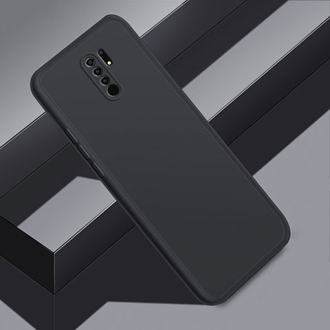 Custodia Silicone Ultra Sottile Morbida per Xiaomi Redmi 9 Prime India Nero