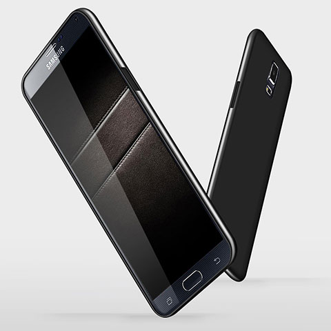 Custodia Silicone Ultra Sottile Morbida S02 per Samsung Galaxy Note 4 SM-N910F Nero