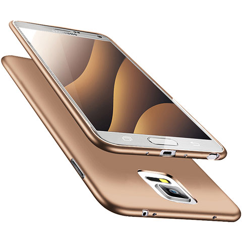 Custodia Silicone Ultra Sottile Morbida S02 per Samsung Galaxy Note 4 SM-N910F Oro