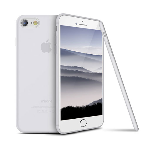 Custodia Silicone Ultra Sottile Morbida S03 per Apple iPhone SE (2020) Bianco