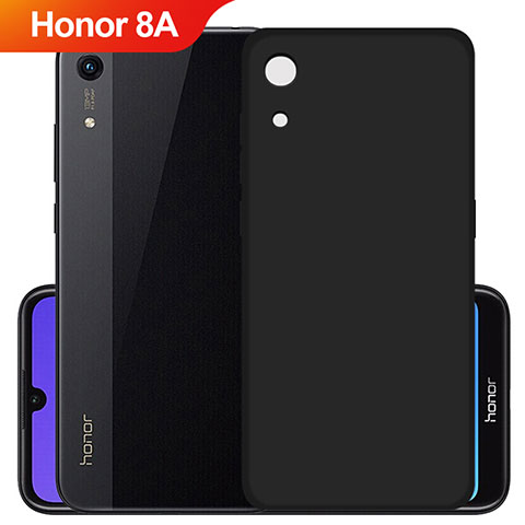 Custodia Silicone Ultra Sottile Morbida S03 per Huawei Honor 8A Nero