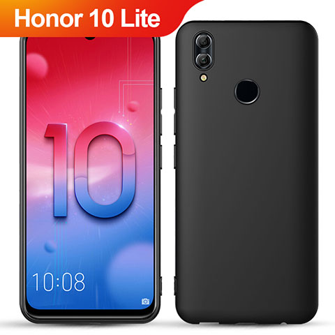 Custodia Silicone Ultra Sottile Morbida S04 per Huawei Honor 10 Lite Nero