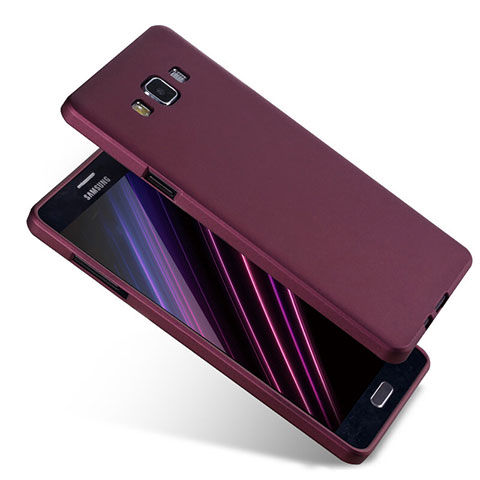 Custodia Silicone Ultra Sottile Morbida S04 per Samsung Galaxy A7 Duos SM-A700F A700FD Viola