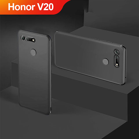 Custodia Silicone Ultra Sottile Morbida S05 per Huawei Honor V20 Nero