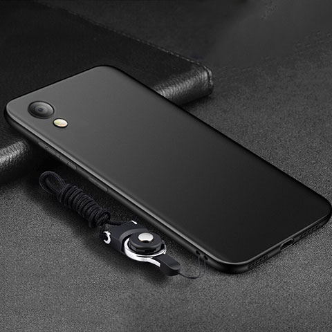 Custodia Silicone Ultra Sottile Morbida S05 per Huawei Y6 (2019) Nero