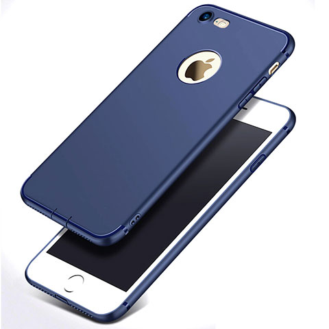 Custodia Silicone Ultra Sottile Morbida S07 per Apple iPhone 7 Blu