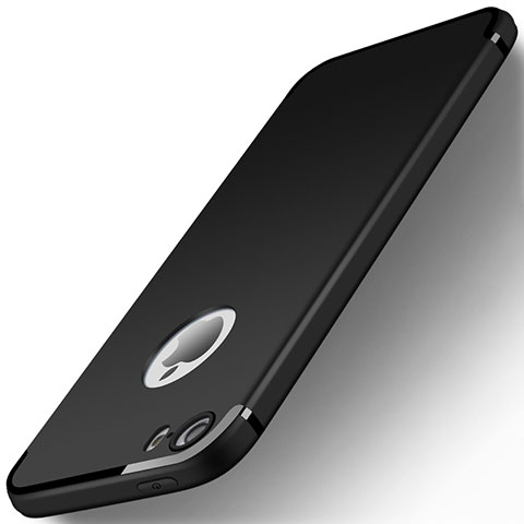 Custodia Silicone Ultra Sottile Morbida U01 per Apple iPhone 5 Nero