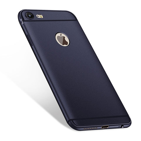 Custodia Silicone Ultra Sottile Morbida U04 per Apple iPhone 6S Plus Blu