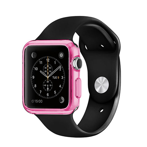 Custodia TPU Trasparente Ultra Sottile Morbida per Apple iWatch 2 38mm Rosa