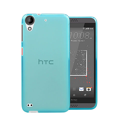 Custodia TPU Trasparente Ultra Sottile Morbida per HTC Desire 630 Blu