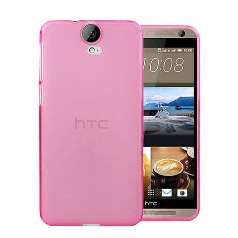 Custodia TPU Trasparente Ultra Sottile Morbida per HTC One E9 Plus Rosa