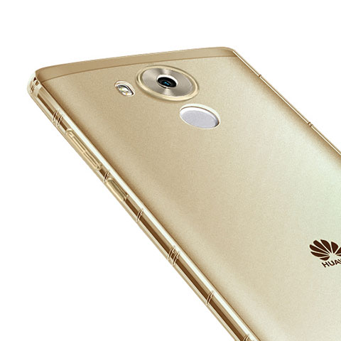 Custodia TPU Trasparente Ultra Sottile Morbida per Huawei Mate 8 Oro