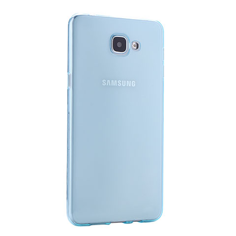 Custodia TPU Trasparente Ultra Sottile Morbida per Samsung Galaxy A9 (2016) A9000 Blu