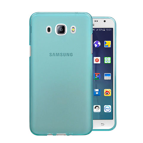 Custodia TPU Trasparente Ultra Sottile Morbida per Samsung Galaxy J5 (2016) J510FN J5108 Blu