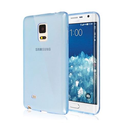 Custodia TPU Trasparente Ultra Sottile Morbida per Samsung Galaxy Note Edge SM-N915F Blu