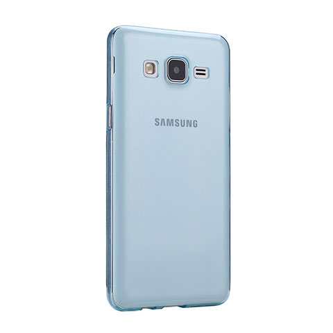 Custodia TPU Trasparente Ultra Sottile Morbida per Samsung Galaxy On5 Pro Blu